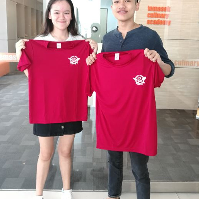 Club tees with a chest crest