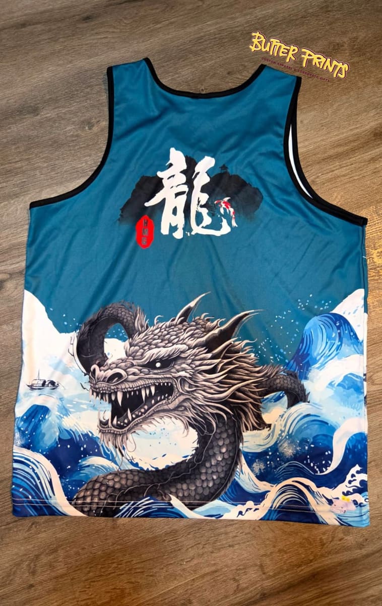 Dragon singlets, all over sublimation