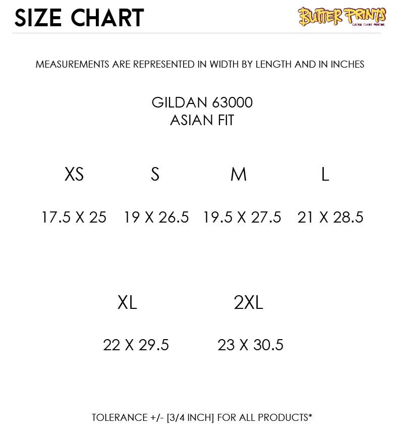 100% Cotton Tees (Gildan Softstyle 63000) - 150 gsm