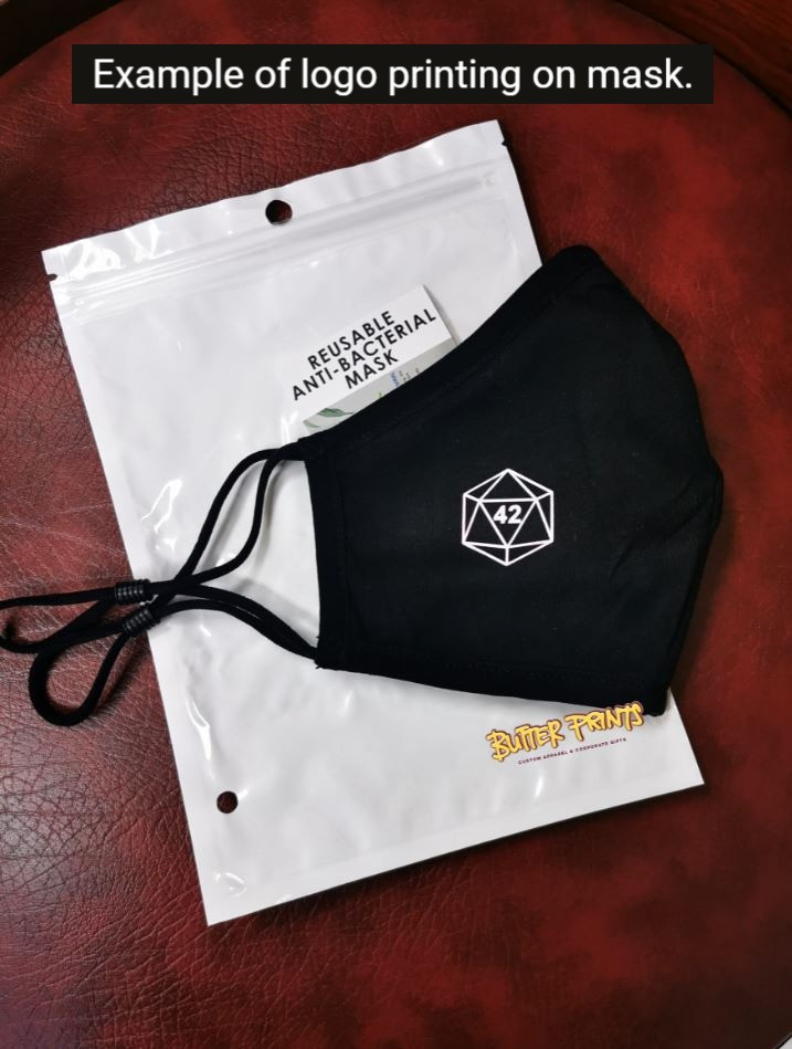 100% Cotton + Silver Ion, Anti Bacterial Reusable Cloth Face Mask (BFE ≥99%)