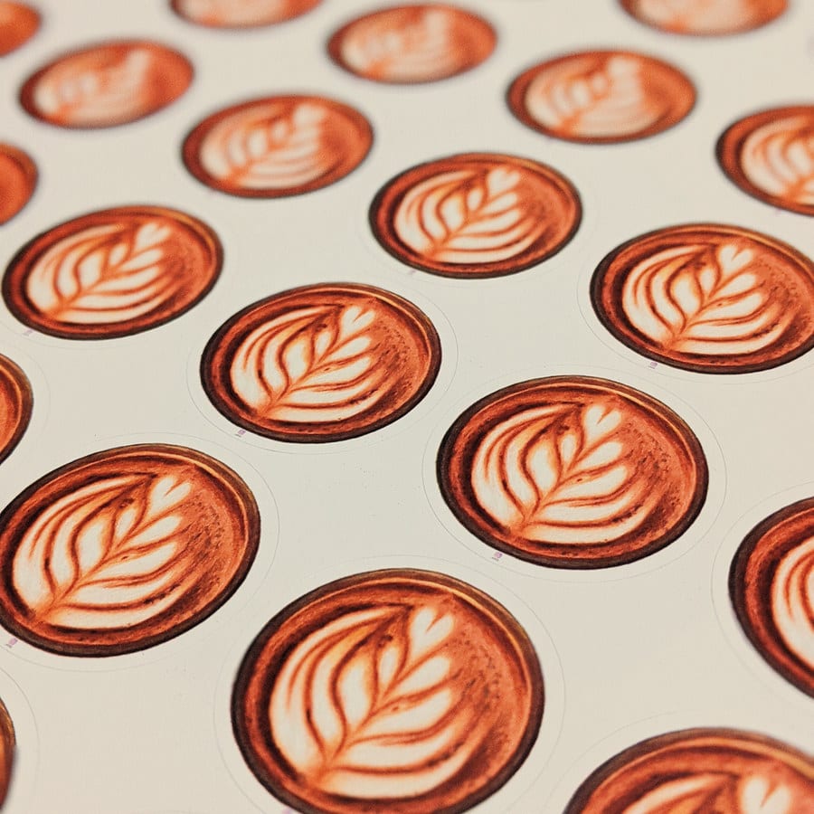Custom Round Sticker Printing (3cm, 4cm) (3cm Width, 70, Mirrorkote Stickers (most commonly used))