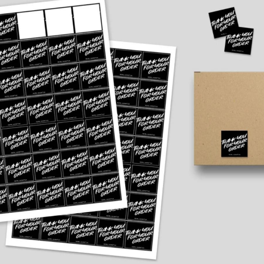 Custom Square Sticker Printing (3cm, 4cm) (3cm Width, 70, Mirrorkote Stickers (most commonly used))