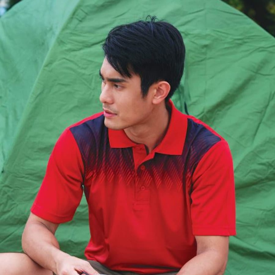 QD63 Drifit Polo Collared T-shirts UNISEX (OS) 150 gsm (Navy/Sea Blue, XS)