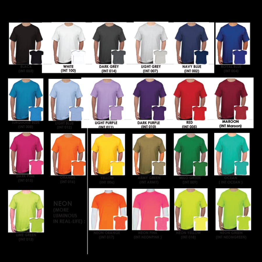 Smooth Drifit Roundneck T-shirts (only certain models &amp; sizes) (Black, 2XS)