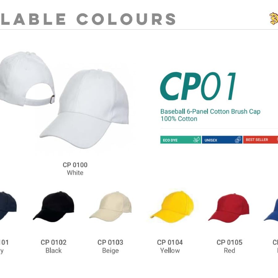 Cotton Caps (CP01) (White)