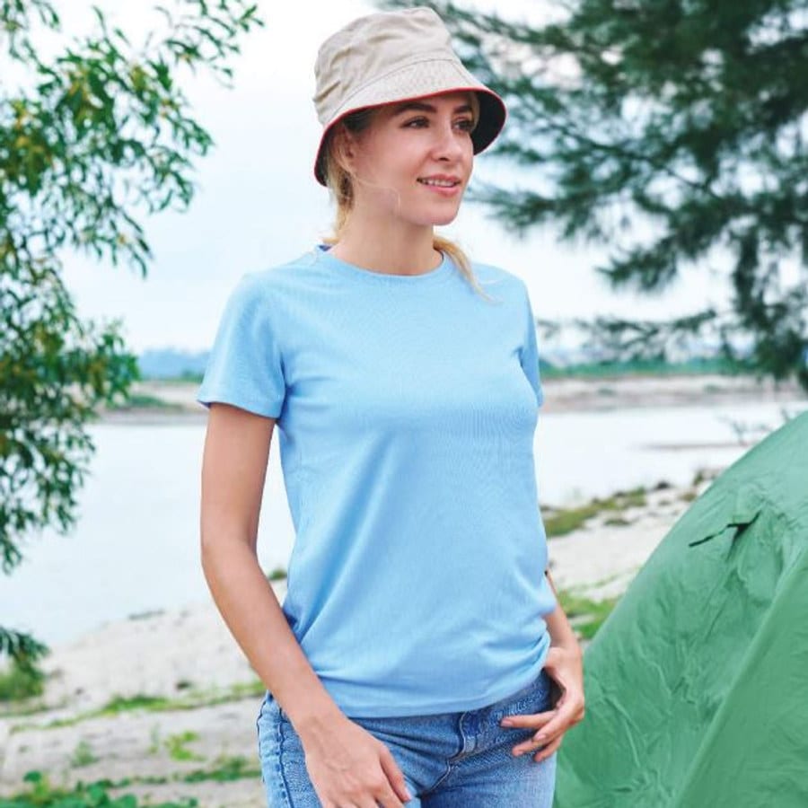 QD15 Drifit Roundneck T-shirts FEMALE (OS) 160 gsm (White, Ladies S)